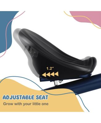 Toddler Tricycle with Adjustable Seat and Storage Baskets for 1.5-5 Years Old-Navy