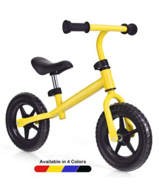 Kids No Pedal Balance Bike with Adjustable Handlebar and Seat