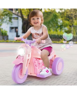 6V Kids Electric Ride on Motorcycle with Bubble Maker and Music