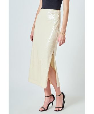 Women's Sequins Midi Skirt