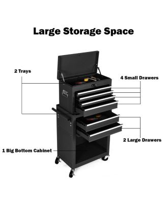 Rolling Cabinet Storage Chest Box Garage Toolbox