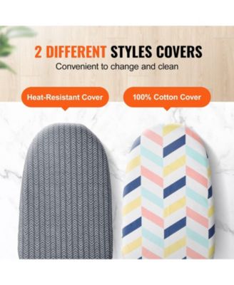 Tabletop Ironing Board 23.4" x 14.4" with Heat-Resistant Cotton Cover & 7mm Padding, Ideal for Small Spaces & Travel