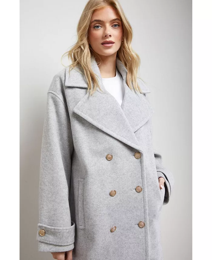 Women's Relaxed Tailored Coat - thumbnail 3