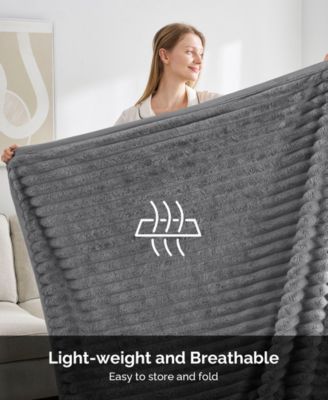 Ultra Plush Raschel Mink Blanket, Queen/King