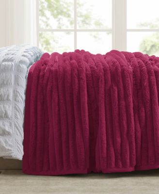 Ultra Plush Raschel Mink Blanket, Queen/King