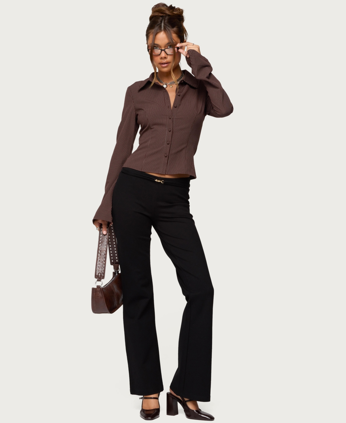 Edikted Women's Metiza Flared Pants