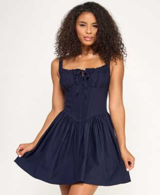 Women's Square Neck Short Dress