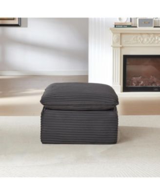 Modern corduroy cloud sofa, comfortable & combinable for living rooms