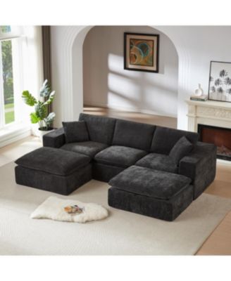 Streamdale Modern Chenille Cloud Sofa - Freely Combinable, Comfortable Living Room Furniture