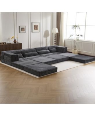 Compression Sofa, Convertible Floor Sofa Bed, Modular Sectional Sofa