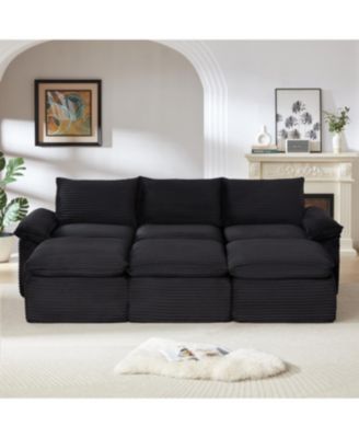 Modern corduroy cloud sofa, freely combined, comfortable sitting experience.