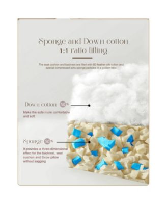 Streamdale Modular Sectional Sofa, Modern Minimalist Couch, Comfy, Space-Efficient - White