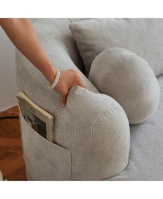 Streamdale Sofa-in-a-Box Memory Foam 2-Seater Couch, Gray