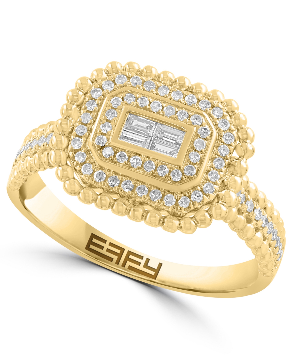 Effy Collection Diamond (1/4 ct. t.w.) Ring in 14k Yellow Gold