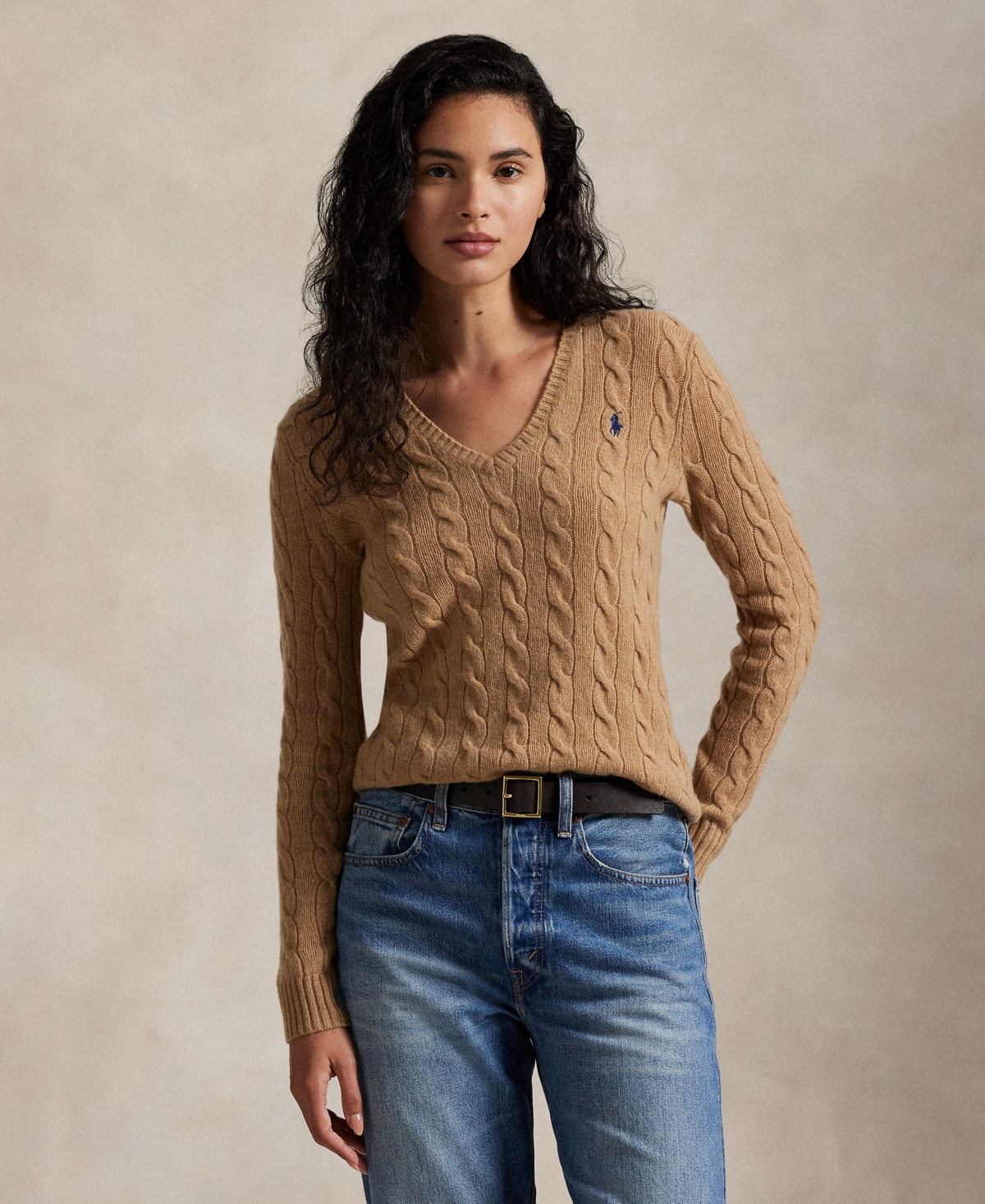 Polo Ralph Lauren Women's Cable-Knit Slim-Fit Sweater