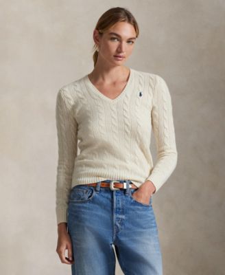 Women's Cable-Knit Slim-Fit Sweater