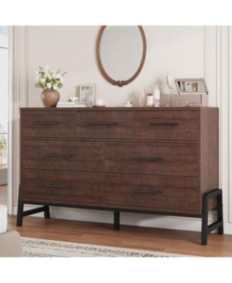 7 Dresser for Bedroom, Freestanding 52" Wide Drawer Dresser