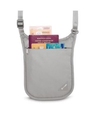 Coversafe V75 RFID Blocking Neck Pouch Neutral Grey