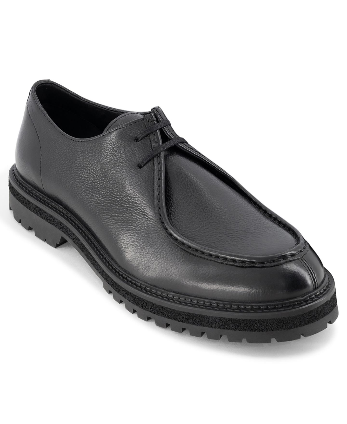 Обувь Anthony Veer Men's Harlan Moc Derby Lace-Up Shoe, цвет: Чёрный — фото 1