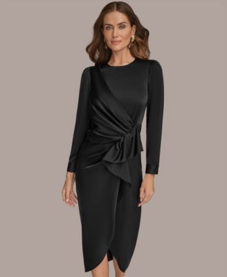 Women's Ruched Midi Dress