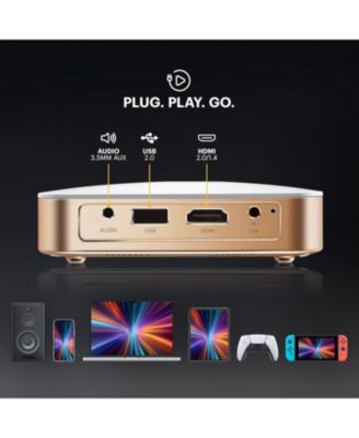 Luma 350 Smart Projector, Portable Pico Projector with 60" Screen, Case, Tripod & Remote