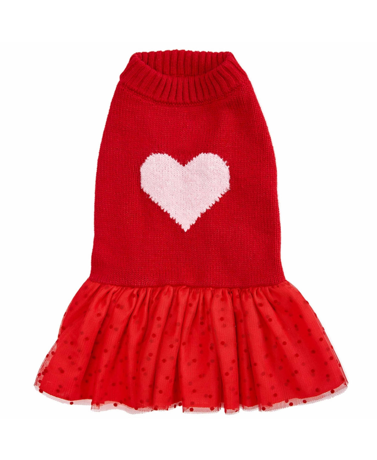 Blueberry Pet Pom-Pom Heart Dog Sweater