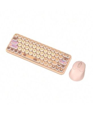 + Silent, Wireless, Gradient, Cute Keycaps, 3-Stage DPI, Shared Receiver + Keyboard & Mouse Set