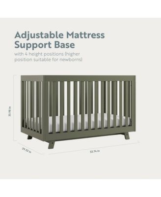 Beckett 3-in-1 Convertible Crib (Olive)