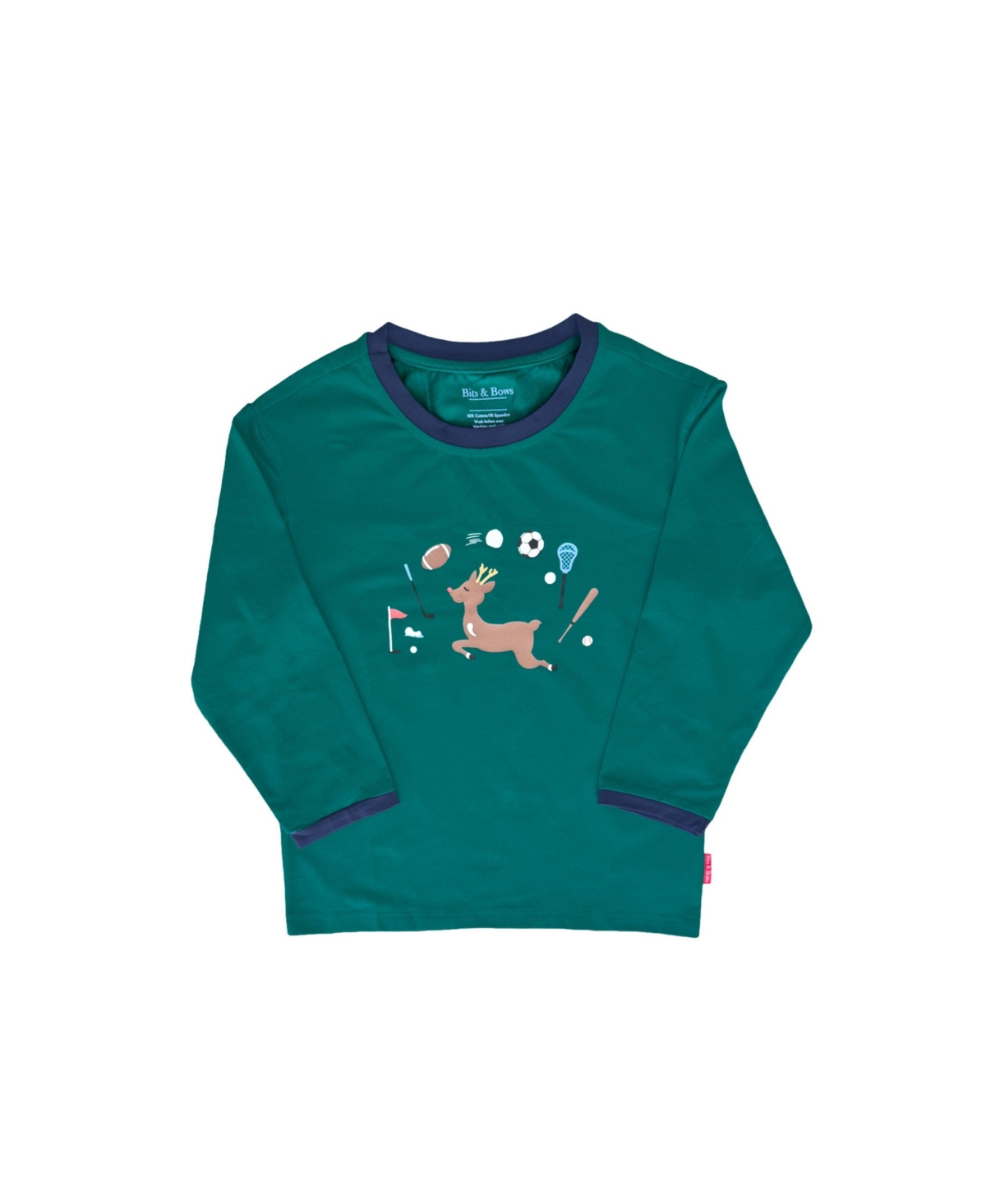 Bits & Bows Baby Boys Reindeer Games Long Sleeve T-Shirt