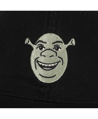 Men's Embroidered Character Face Black Unstructured Baseball Cap