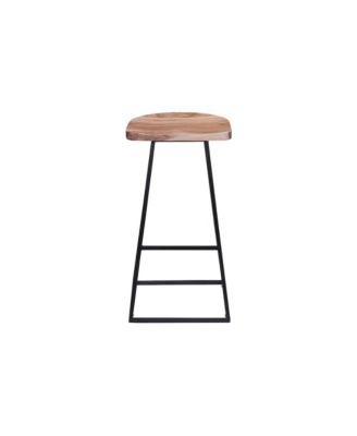 Clement Solid Acacia Wood 30" Bar Stool, Natural