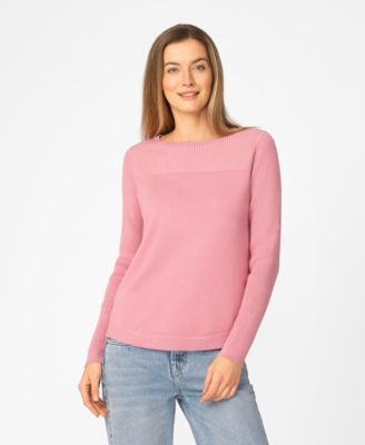 Women's Boat Neck Long-Sleeve Sweater