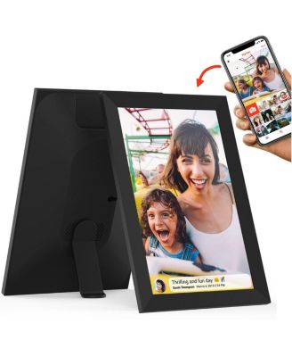 10.1" Digital Photo Frame Compatible with Frameo Touchscreen and WiFi HD 1080P Slideshow For Family Pictures and Moments 32GB