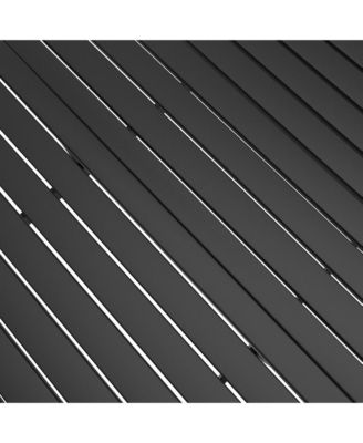 Garden Table Anthracite Powder-coated steel Medium Sleek