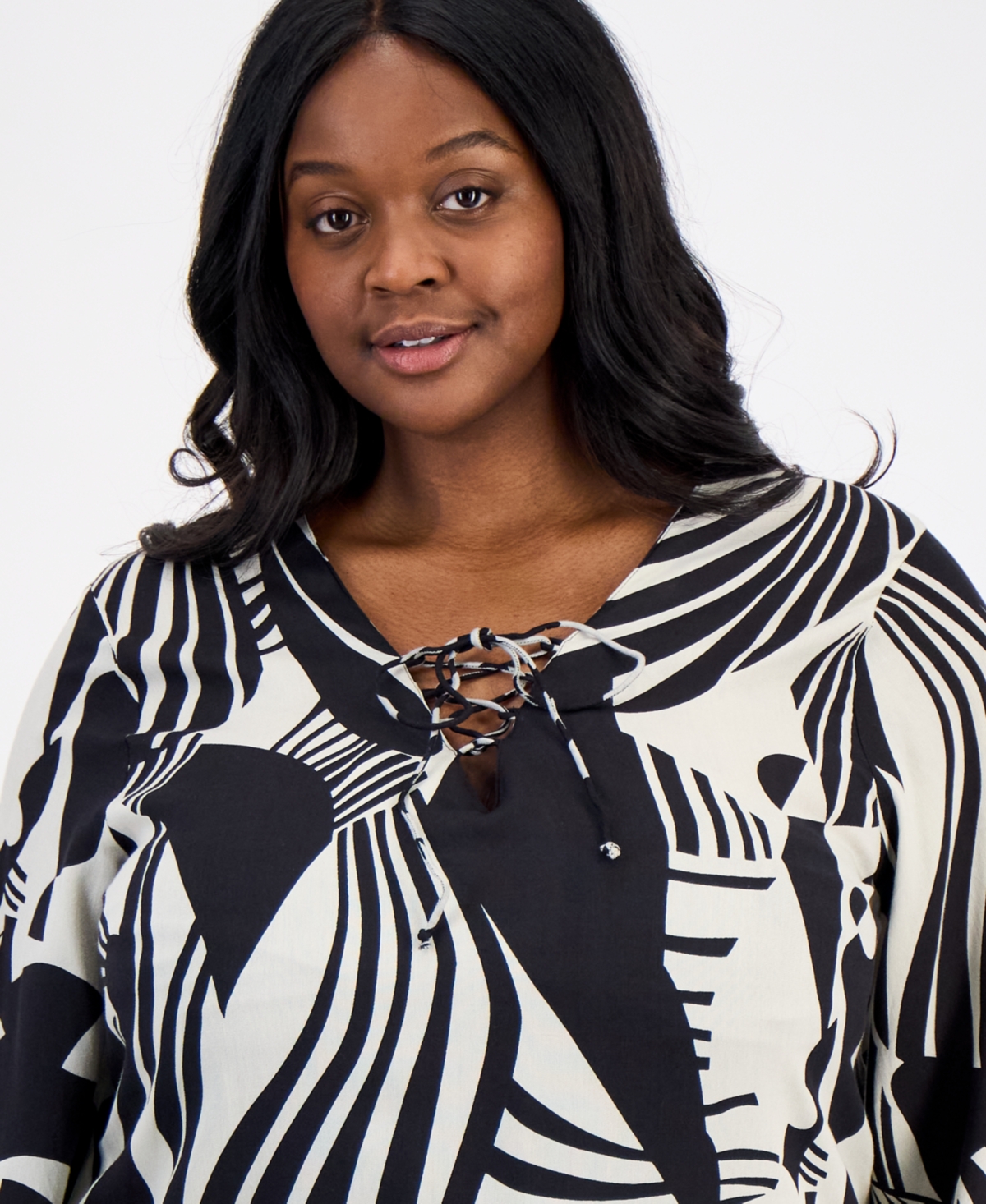 Raviya Plus Printed Tunic Cover-Up Swim Dress