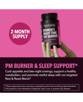 Night Time Fat Burner Capsules for Women, Weight Management for Women, 60ct