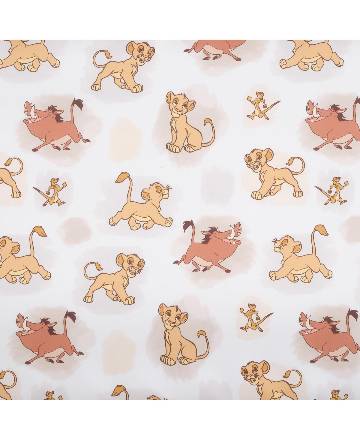 Lambs & Ivy Disney Baby Lion King Safari Fitted Crib Sheet - White