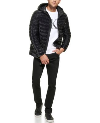 Men's Hooded & Quilted Packable Jacket