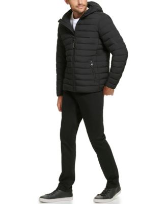 Men's Hooded & Quilted Packable Jacket