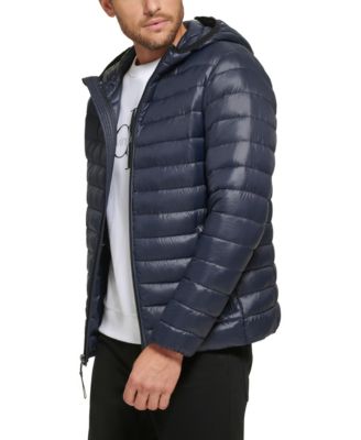 Men's Hooded & Quilted Packable Jacket
