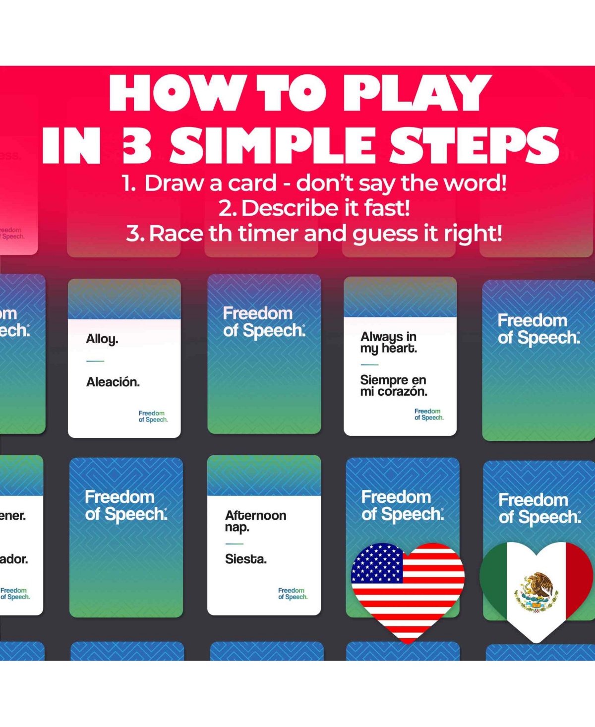 Quokka Juegos de Mesa en Espanol para la Familia – 500 Bilingual Spanish & English Card –Great for Game Nights