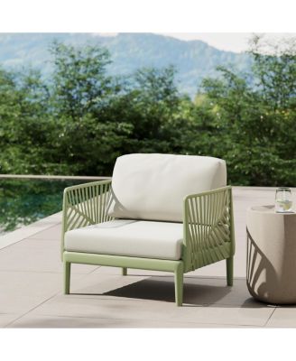 Modern Outdoor Polypropylene Resin Deep Seating Patio Club Chair