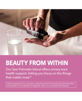 Saw Palmetto + Biotin Capsules, 60ct