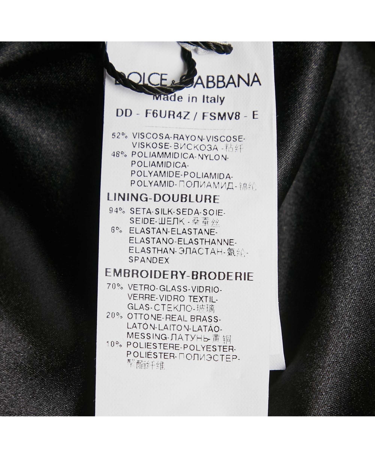 Pre-Owned Dolce & Gabbana Women's Black Floral Jacquard Crystal Detail Mini Dress