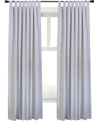 Ventura Tab Top Window Curtain Panel Pair 52" x 63", White