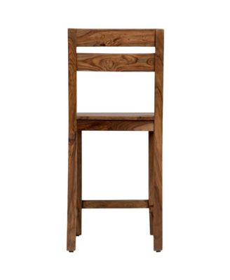 Urban Solid Sheesham Wood 24" Counter Height Dining Chair