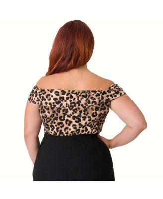 Plus Size 1950s Maraschino Top