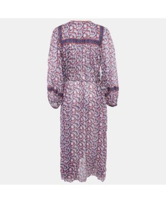 Women's Multicolor Floral Print Cotton Asymmetric Greila Dress