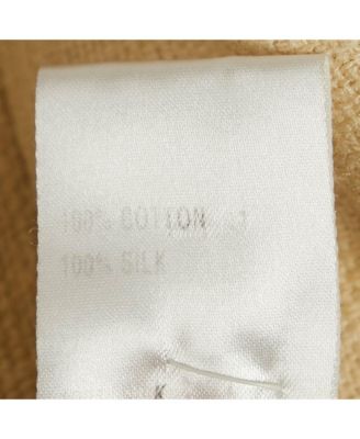 Women's Cream Jute And Silk Sleeveless Mini Dress