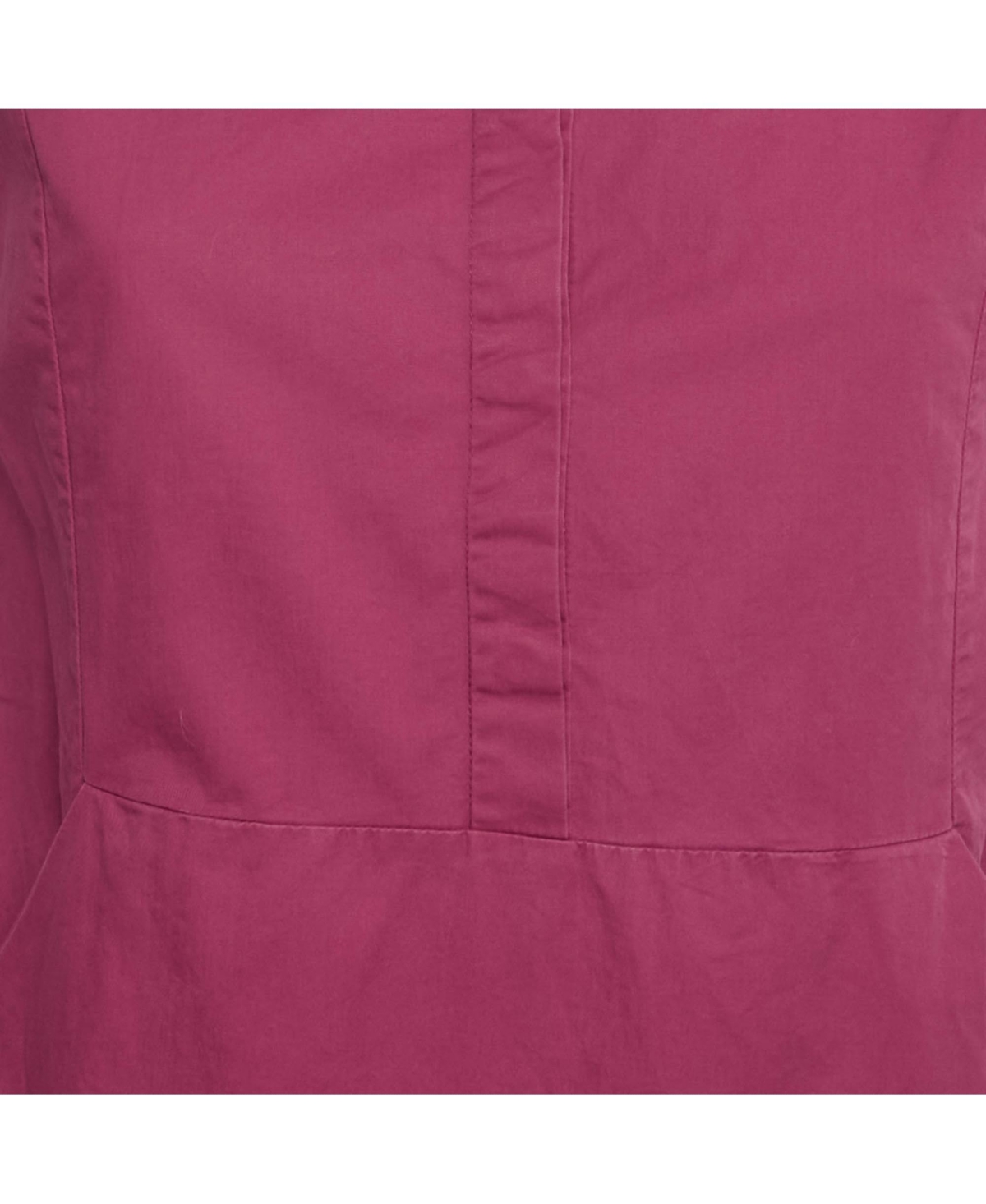 Pre-Owned Burberry Women's Brit Dark Pink Cotton Sleeveless Mini Dress